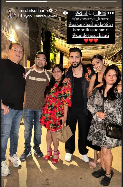 Bhagya Lakshmi Actor Rohit Suchanti Celebrates Father's Birthday With Aishwarya Khare And Others 907112