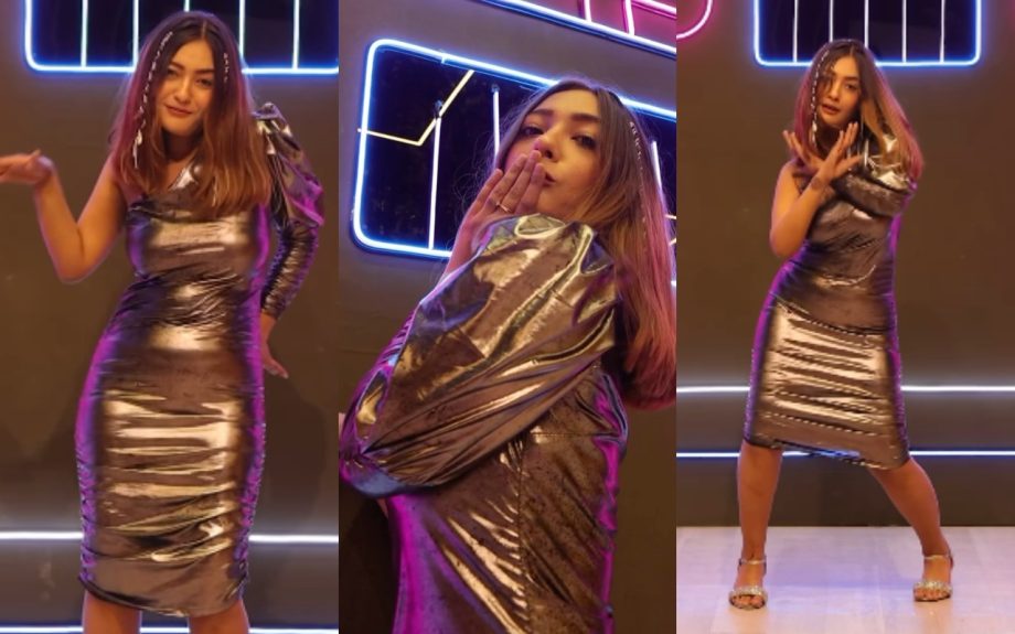 Bigg Boss Fame Aashika Bhatia's Metallic Midi Dress Is A Must-have For Date Night 909561
