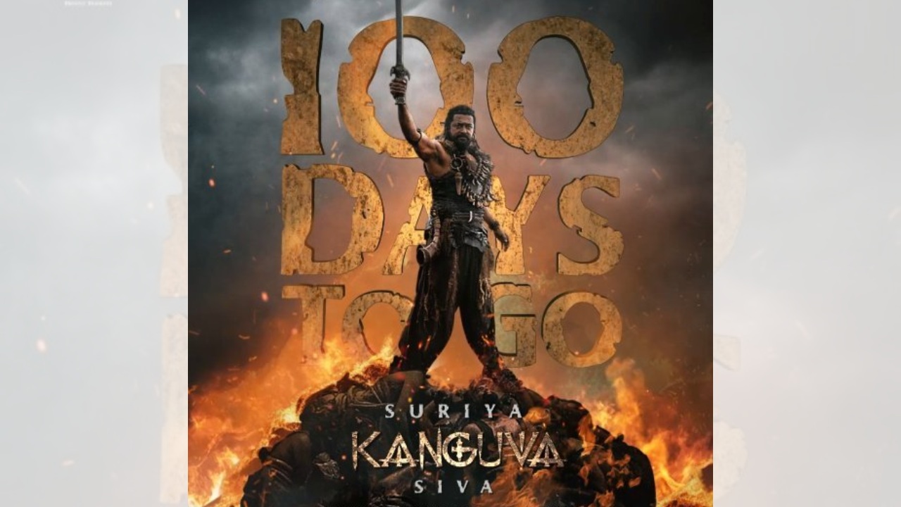 Brace yourself for the kings arrival! 100 days to go for Studio Green's Kanguva', starring Suriya! 904629