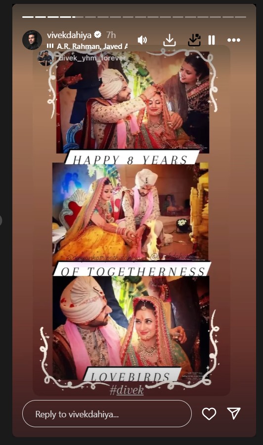 Divyanka Tripathi Shares Mushy Pictures With Vivek Dahiya, Celebrating 8th Wedding Anniversary 905645
