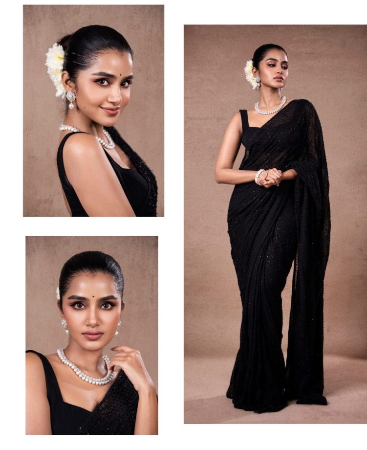 Elevate Your Black Saree Look With Stunning Blouse Designs Inspired By Anupama Parameswaran, Kajal Aggarwal, and Tamannaah Bhatia 906009