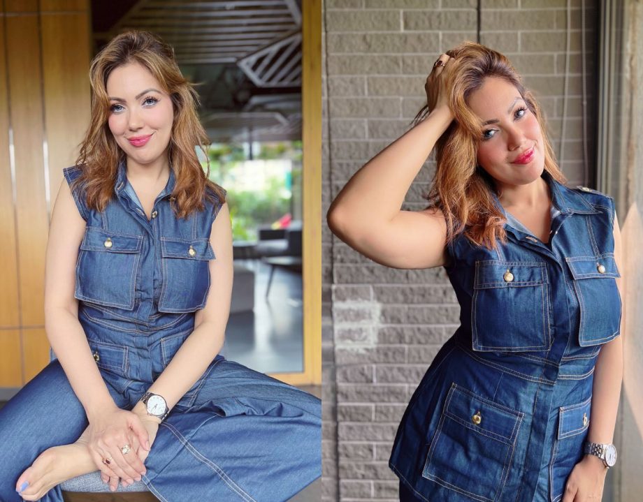 Elevate Your Look With Munmun Dutta's Inspired Demin Jumpsuit For Casual Day Out 910409
