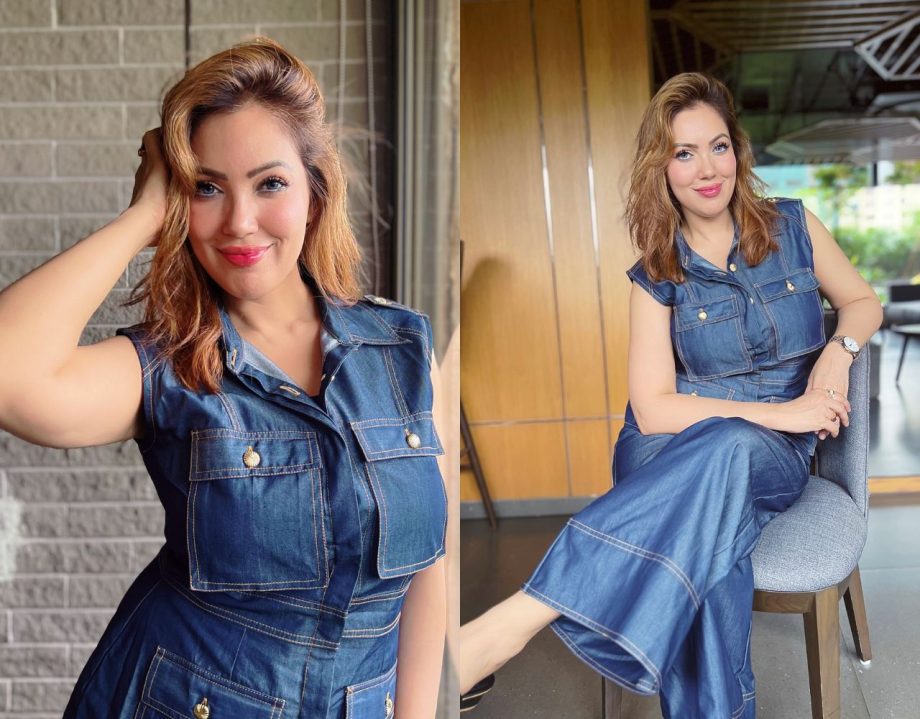 Elevate Your Look With Munmun Dutta's Inspired Demin Jumpsuit For Casual Day Out 910410