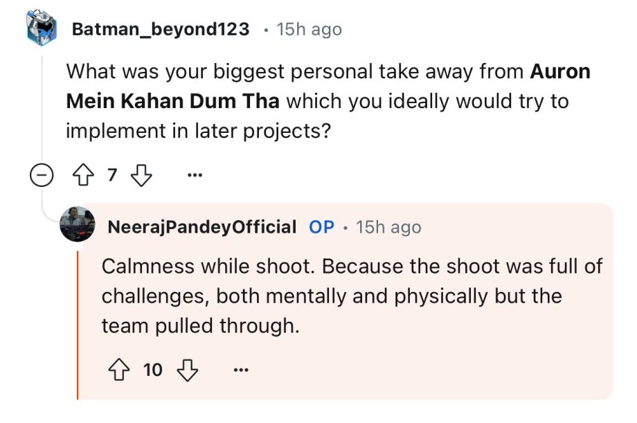 From choosing the title ‘Auron Mein Kahan Dum Tha’ to blending elements of thrill into a love story, Neeraj Pandey shares exclusive insights into his upcoming release during a Reddit AMA session. 904262