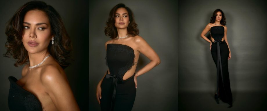 Glamour Queens: Esha Gupta and Hansika Motwani Stun in Black 910032