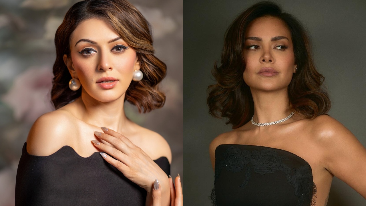 Glamour Queens: Esha Gupta and Hansika Motwani Stun in Black 910031