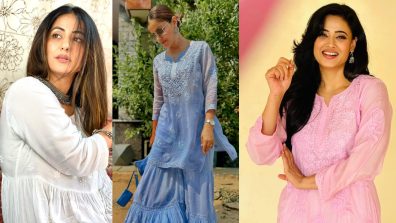 Top TV Actresses Hina Khan, Rubina Dilaik, and Shweta Tiwari Rock Chikankari Kurtis for Monsoon Fashion