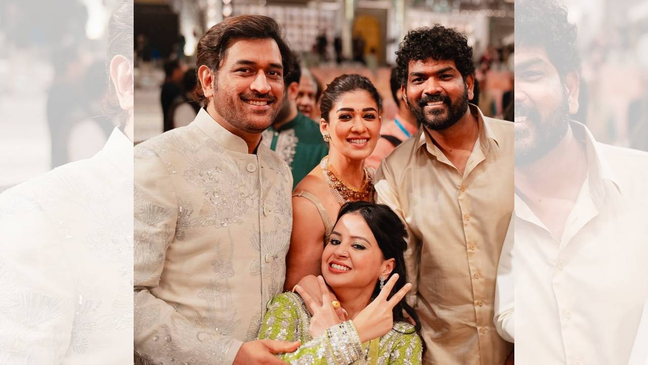 In Photos: Nayanthara And Vignesh Shivan's Fan Moment With MS Dhoni And His Wife Sakshi Dhoni 906794