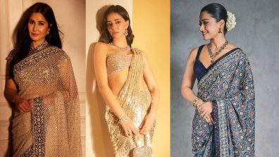 Katrina Kaif, Ananya Panday, and Rashmika Mandanna Inspired Designer Blouse Designs To Rock Your Saree Look