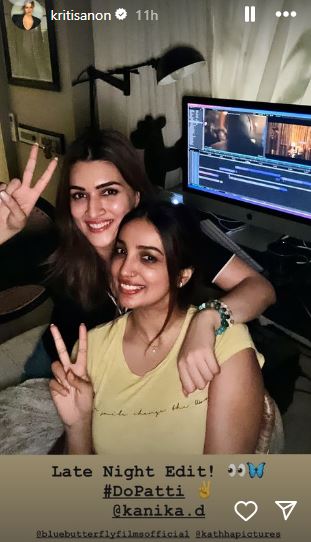 Kriti Sanon sits on the editing table for upcoming film with Kanika Dhillon 907091