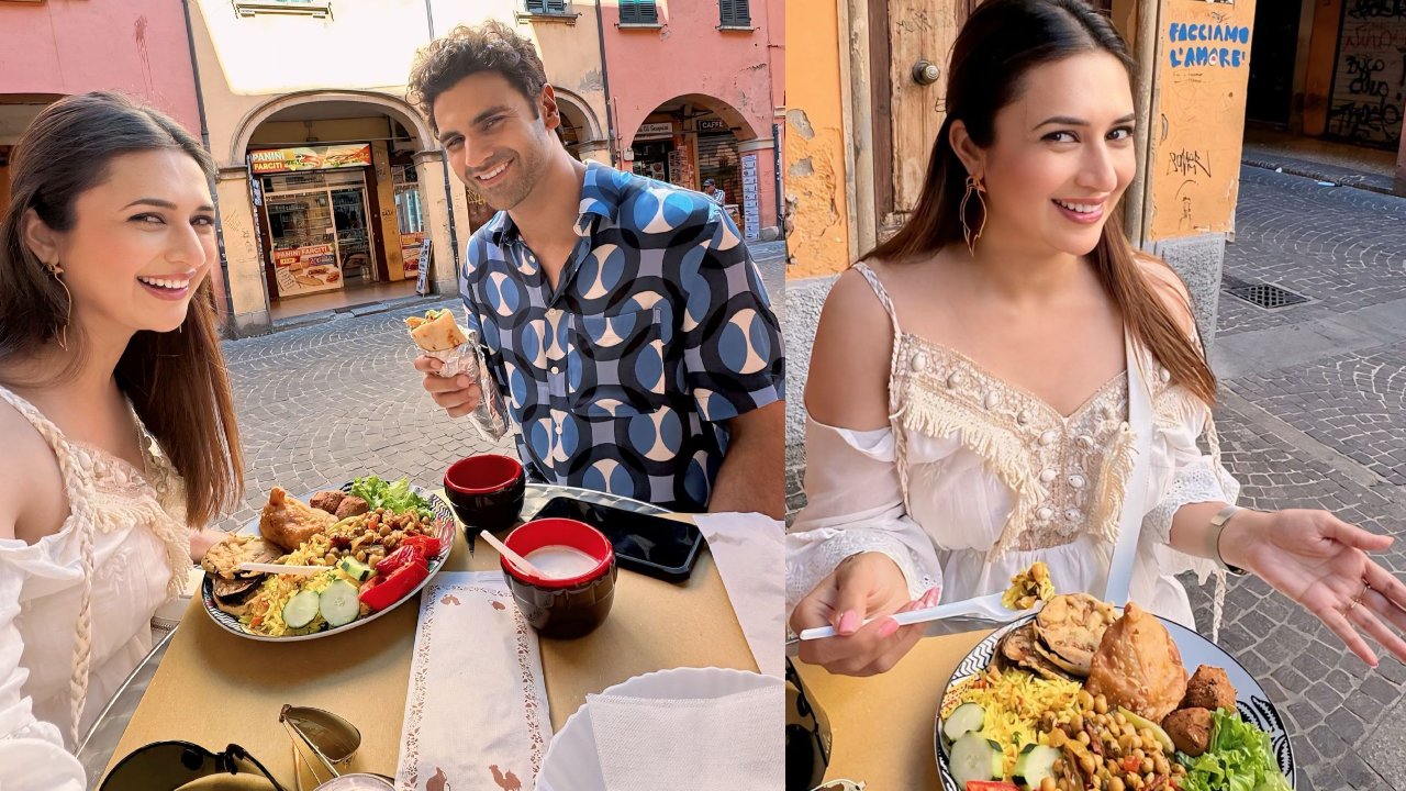 Love Birds Divyanka Tripathi And Vivek Dahiya Enjoy Indian Food On The Street Of Bologna 905177