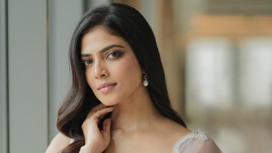 Malavika Mohanan Stuns In Lilac Organza Saree With A Sleeveless Blouse, See Photos!