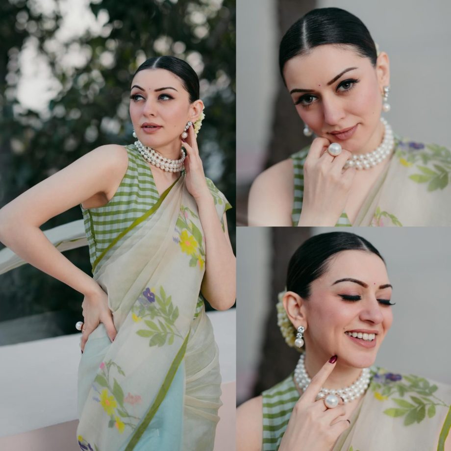 Nayanthara, Rashmika Mandanna And Hansika Motwani Inspired Sleeveless Back Design Blouse To Wear With Your Simple Saree 904602