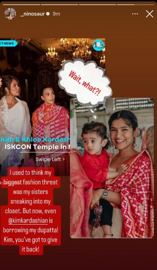 Nidhi Bhanushali Hilariously Asks Kim Kardashian To Return Her Dupatta In Latest Fashion Clash 907244