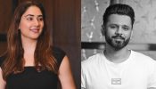 Rahul Vaidya Awestruct As Disha Parmar Stuns In Black Bodycon Dress With Silver Heart Handbag 904331