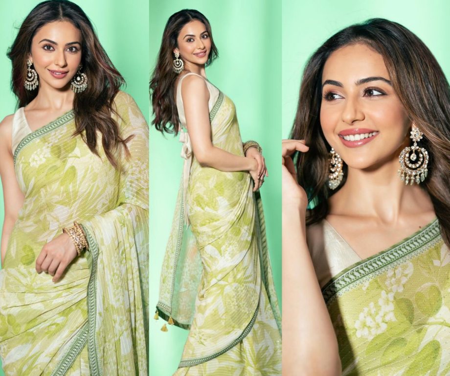 Rakul Preet Singh Or Radhika Mandan: Who Slays In Printed Sawan Special Saree Better? 908818