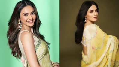 Rakul Preet Singh Or Radhika Mandan: Who Slays In Printed Sawan Special Saree Better?