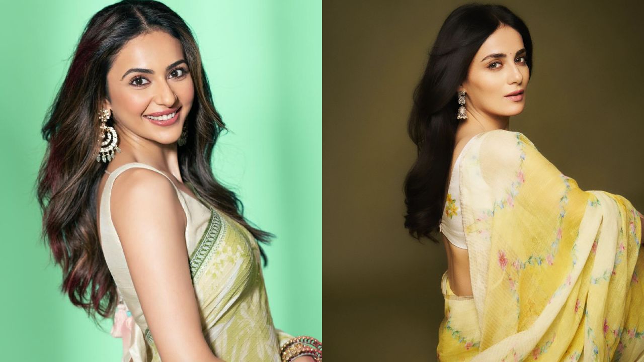 Rakul Preet Singh Or Radhika Mandan: Who Slays In Printed Sawan Special Saree Better? 908820