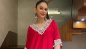 Rakul Preet Singh Stuns in Red Embroidered Kurta Set, Perfect for Weddings and Festive Celebrations