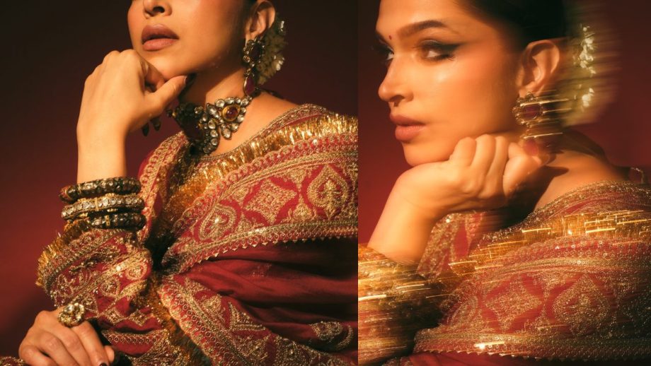 Ranveer Singh's Sweetest Reaction On Deepika Padukone Reigning In Red Traditional Outfit Is No Miss 906755
