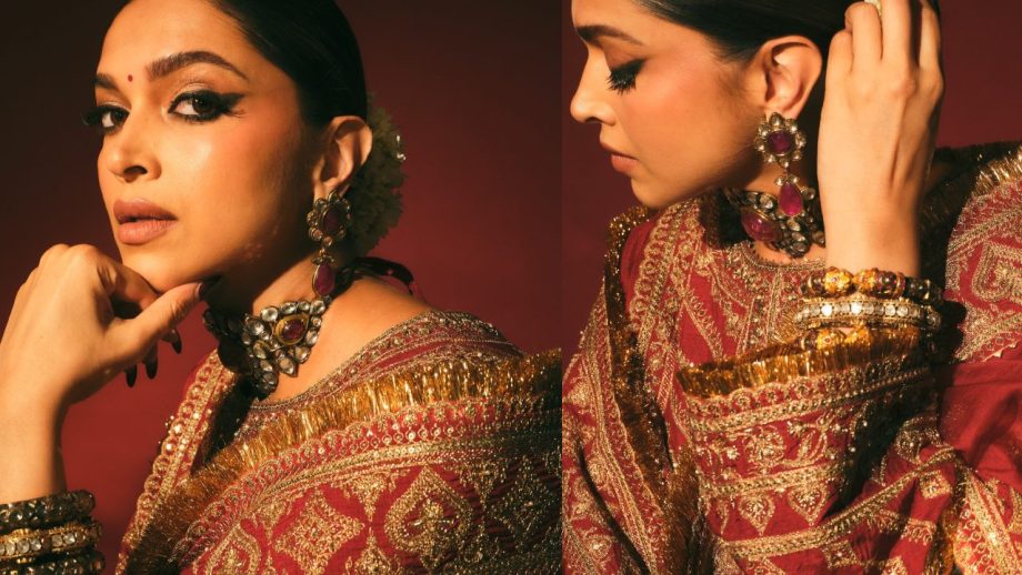 Ranveer Singh's Sweetest Reaction On Deepika Padukone Reigning In Red Traditional Outfit Is No Miss 906754