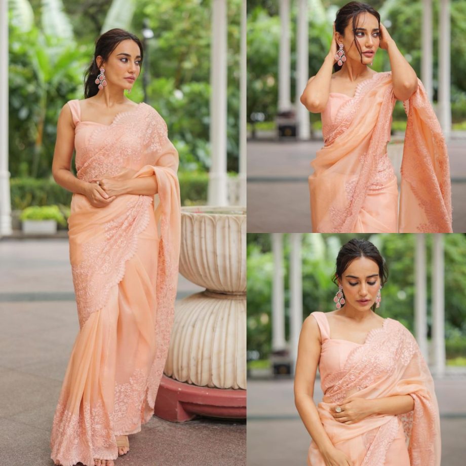 Rock Your Simple Saree With Bold Blouse Designs From Surbhi Jyoti And Priyanka Chahar Choudhary 906290