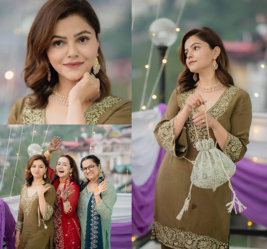 Rubina Dilaik's Inspired Ethnic Suit Is Best For BFF Mehendi Function, Check Out Now! 906470