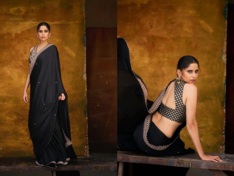 Saie Tamhankar Vs. Prajakta Mali: Who Nails The Black Saree Look Better? 909547