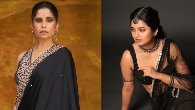 Fashion Face-off: Sai Tamhankar vs. Prajakta Mali – Who Nails the Black Saree Look Better?