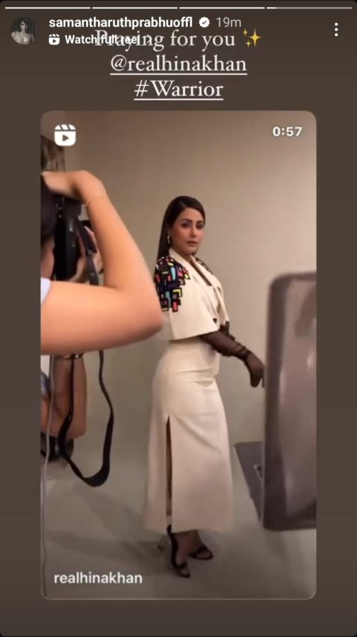 Samantha Ruth Prabhu Sends Prayers To Hina Khan, Calls Her 'Warrior' 904458