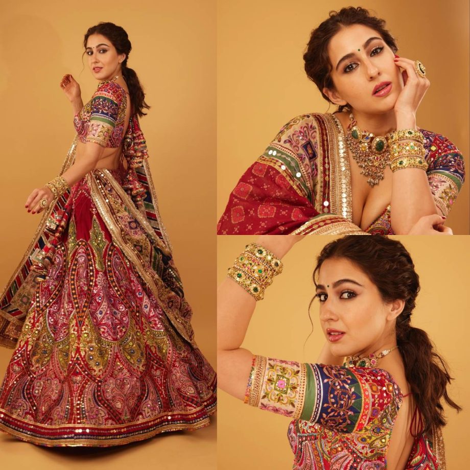 Sara Ali Khan To Janhvi Kapoor: Try Bollywood Actresses Inspired Multi-Color Lehengas For A Mehendi Ceremony 907472