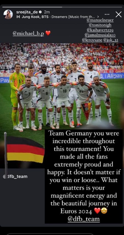 Sreejita De consoles husband Michael & applauds Team Germany after Euro 2024 exit 905325