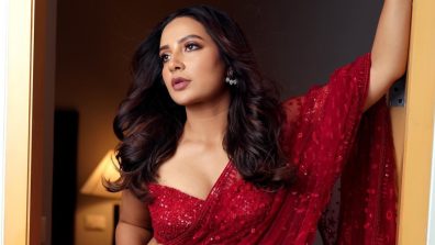 Subhashree Ganguly Sizzles in Red Saree
