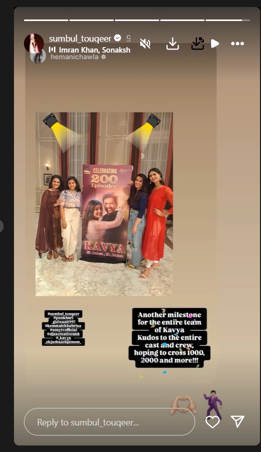 Sumbul Touqeer And Mishkat Varma's Cute 'Chai Pe Charcha' Video Is The Best To Celebrate The New Milestone of Kavya - Ek Jazbaa, Ek Junoon 904434