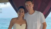 Taapsee Pannu turns cheerleader for husband, Mathias Boe as he hoists the Indian flag at the 2024 Olympics