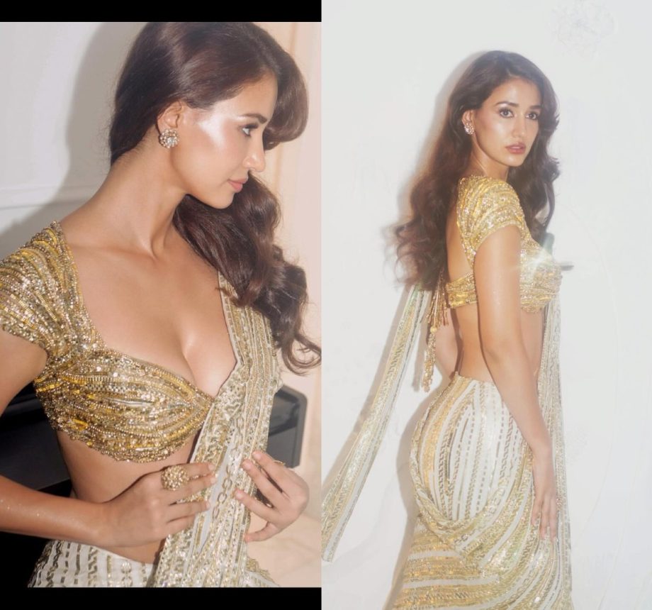 Take Bold Blouse Design Ideas From Disha Patani, Manushi Chhillar, And Sonam Bajwa For Your Golden Saree 906421
