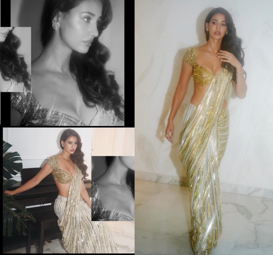 Take Bold Blouse Design Ideas From Disha Patani, Manushi Chhillar, And Sonam Bajwa For Your Golden Saree 906422