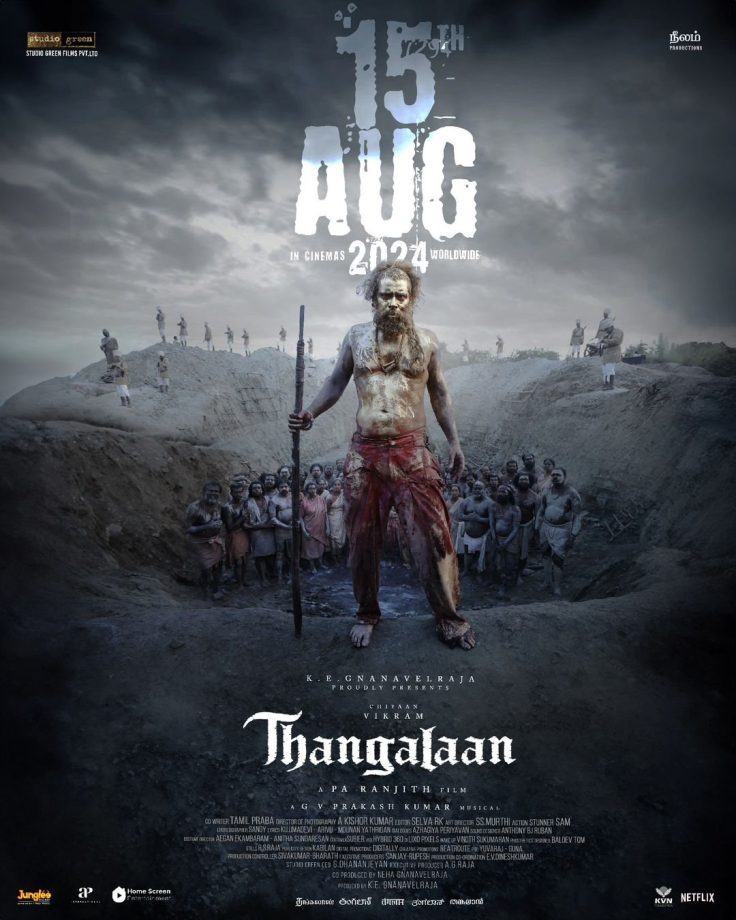Thangalaan New Poster Starring Chiyaan Vikram OUT NOW, film releases on 15th August Worldwide 908094