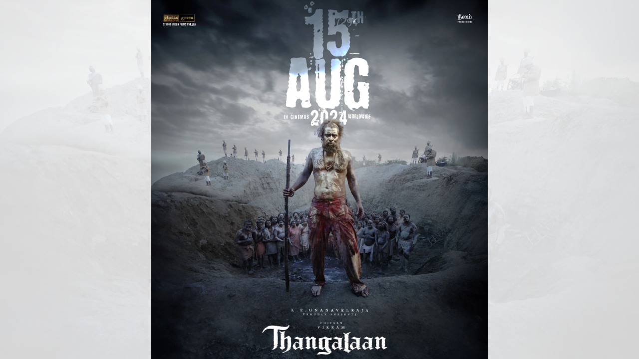 Thangalaan New Poster Starring Chiyaan Vikram OUT NOW, film releases on 15th August Worldwide 908093