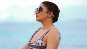 Tina Dutta Basking In Christian Dior Monokini With A Hat & Glasses On Maldives Vacation 908613