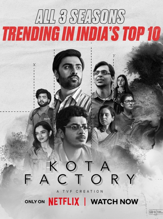TVF's remarkable feat! Kota Factory all 3 seasons is trending India top 10! 907621