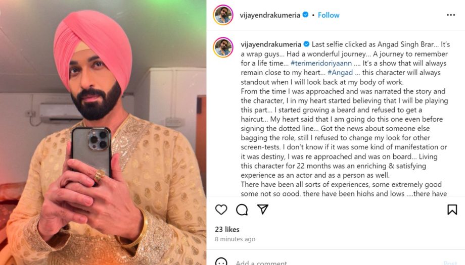 Vijayendra Kumeria Bids Adieu To Teri Meri Doriyaann's 'Angad Singh Brar'; Check Here 906426