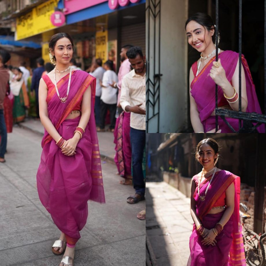 Who Wore It Better? Payal Gaming In Metallic Saree Or Kaashvi Hiranandani In Nauvari Saree 905537