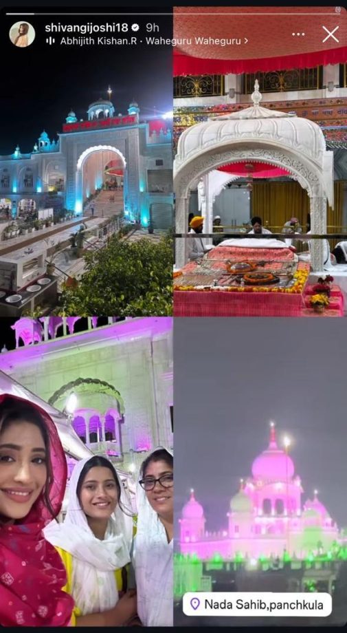 Yeh Rishta Kya Kehlata Hai Fame Shivangi Joshi Takes Time Off To Seek Blessings With Family 909075