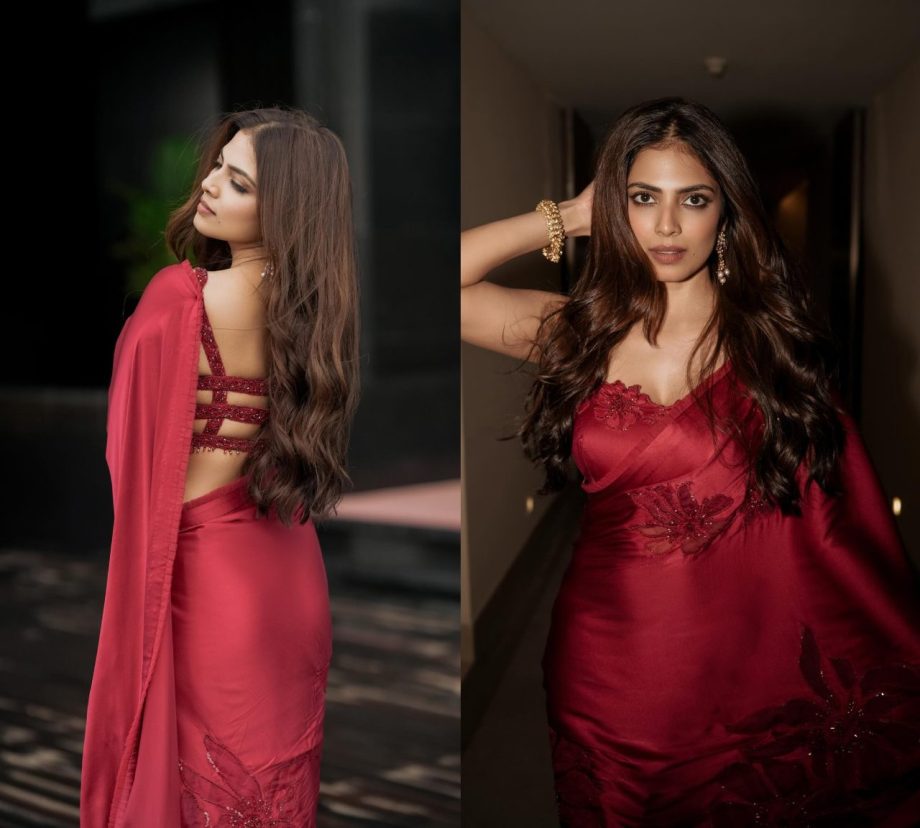 5 Bold Blouse Designs Inspired By South Actress Malavika Mohanan To Pair With Designer Sarees 912584