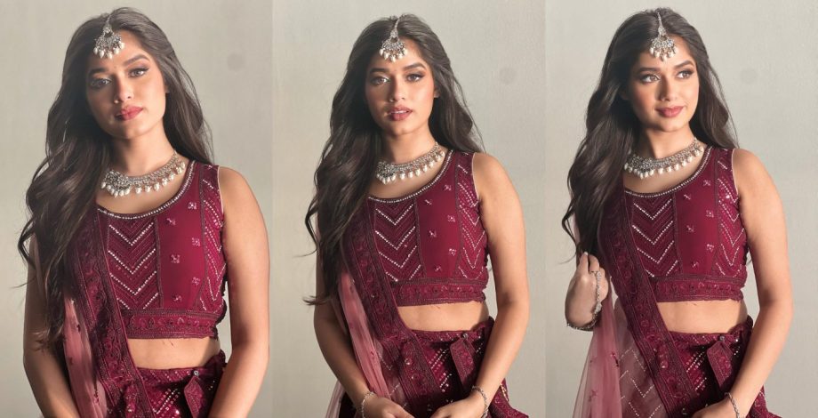 5 Bold Designer Blouses Inspired By Jannat Zubair To Pair With Lehenga 913135