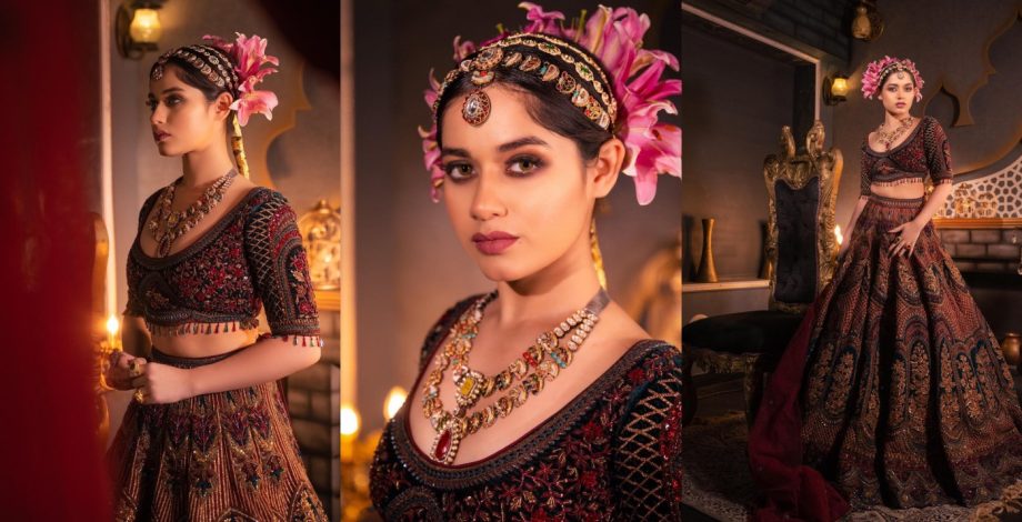 5 Bold Designer Blouses Inspired By Jannat Zubair To Pair With Lehenga 913134