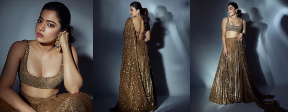 5 Classy Blouse Designs Inspired by Rashmika Mandanna To Pair With Lehengas 912164