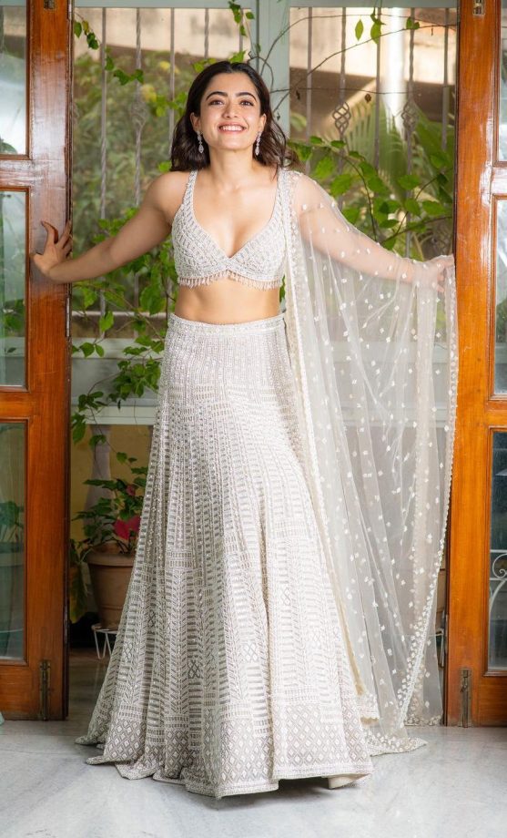 5 Classy Blouse Designs Inspired by Rashmika Mandanna To Pair With Lehengas 912165