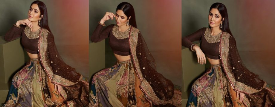 5 Katrina Kaif's Go-to Aesthetic Lehenga Blouse Design To Rock Desi Look 912111
